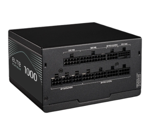 ספק כוח מודולרי Cooler Master Elite 80 Plus Platinum 1000W ATX 3.