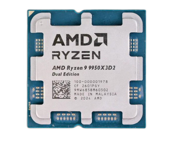 מעבד AMD Ryzen 9 9950X3D2 Dual TRAY 16C 32Thr TDP Max 200W
