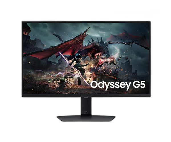 מסך Samsung Odyssey G5 G50D QHD 27 180Hz 1Ms Gaming Monitor Pivot