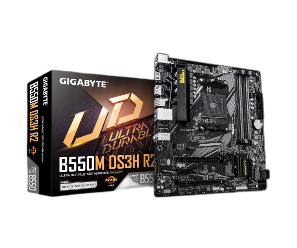 לוח אם למעבדי Gigabyte B550M DS3H R2 DDR4 Micro-Atx For AMD AM4