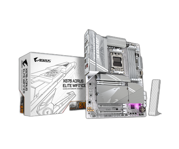 לוח אם Gigabyte X870 AORUS ELITE X3D ICE AMD AM5 WIFI7 ATX