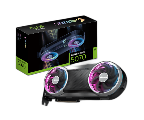 כרטיס AORUS RTX 5070 INFINITY 12GB GDDR7 WINDFORCE HYPERBURST