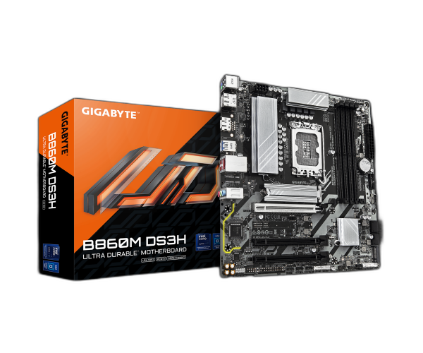 לוח אם GIGABYTE B860M DS3H 2.2 Micro-ATX DDR5 LGA1851 2.5GbE Lan
