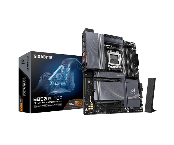 לוח אם GIGABYTE B850 AI TOP WIFI7 ATX DDR5 AM5 2x10GBE LAN