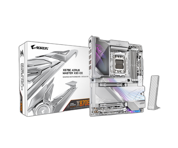 לוח אם GIGABYTE X870E AORUS MASTER X3D ICE WIFI7 ATX BT 10GBE