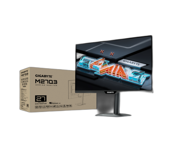 מסך גיימינג Gigabyte M27Q3 2K 1Ms SS IPS 320Hz KVM G-Sync