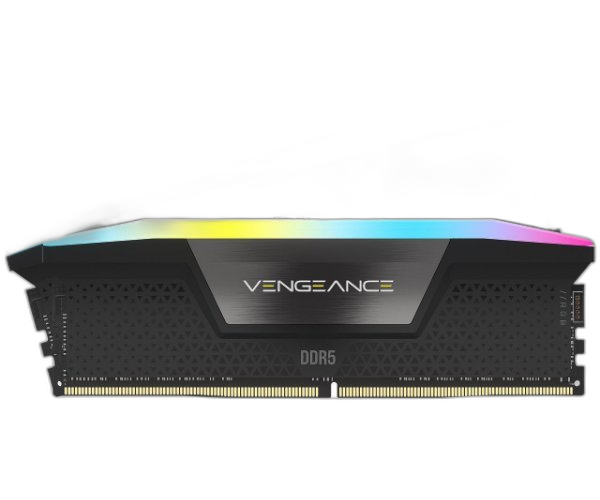 ז.לנייח Corsair Vengeance RGB DDR5 32GB 2X16 6400MHZ C36 kit BLK